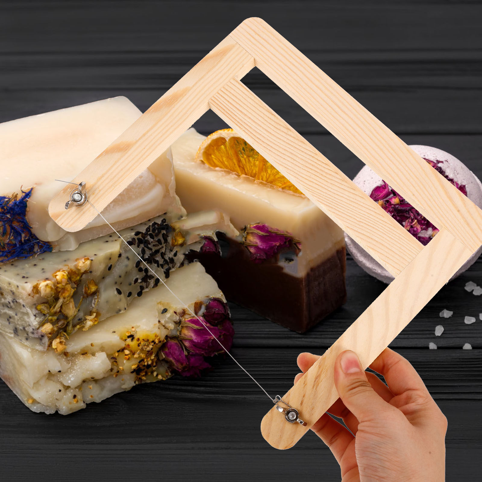 Soap Making Using Soap Base - Multi-Use Soap Cutter with Non-Slip Base