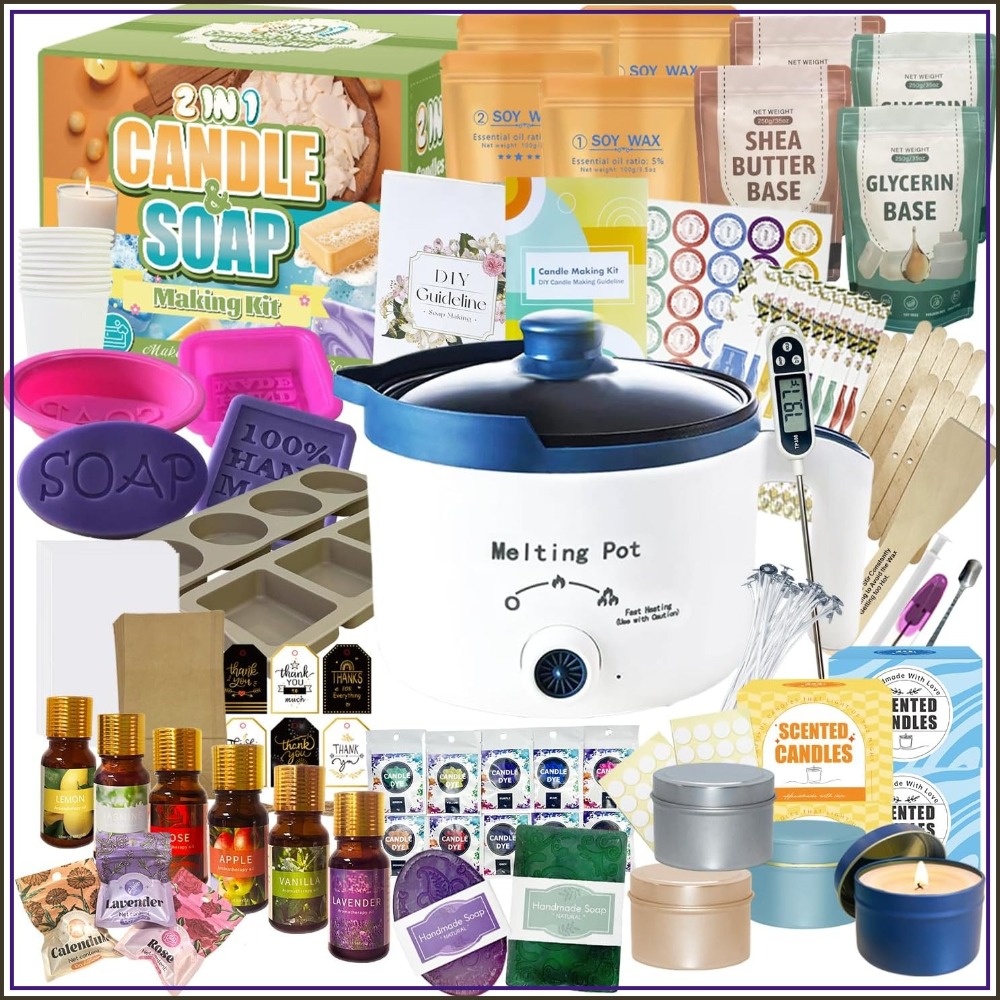Soap Making Kit - 2-in-1 Candle & Soap Making Kit