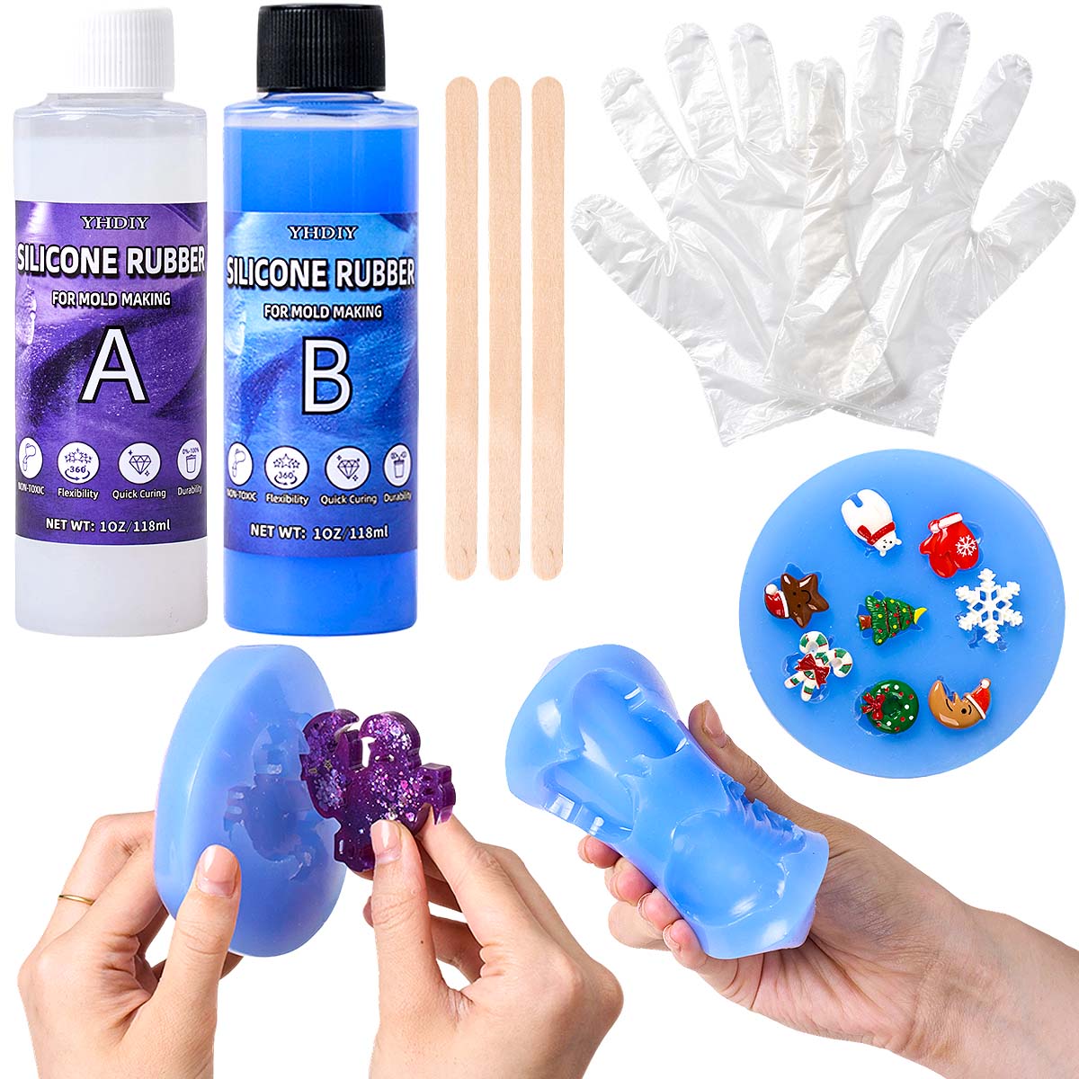 118ml/296ml Silicone Mold Maki - مراجعة Soap Making Diy Kit وسعره