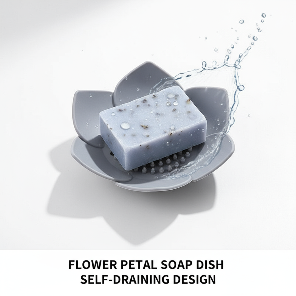 Soap Box Lotus Shape Non-slip  - مراجعة Soap Making Box وسعره