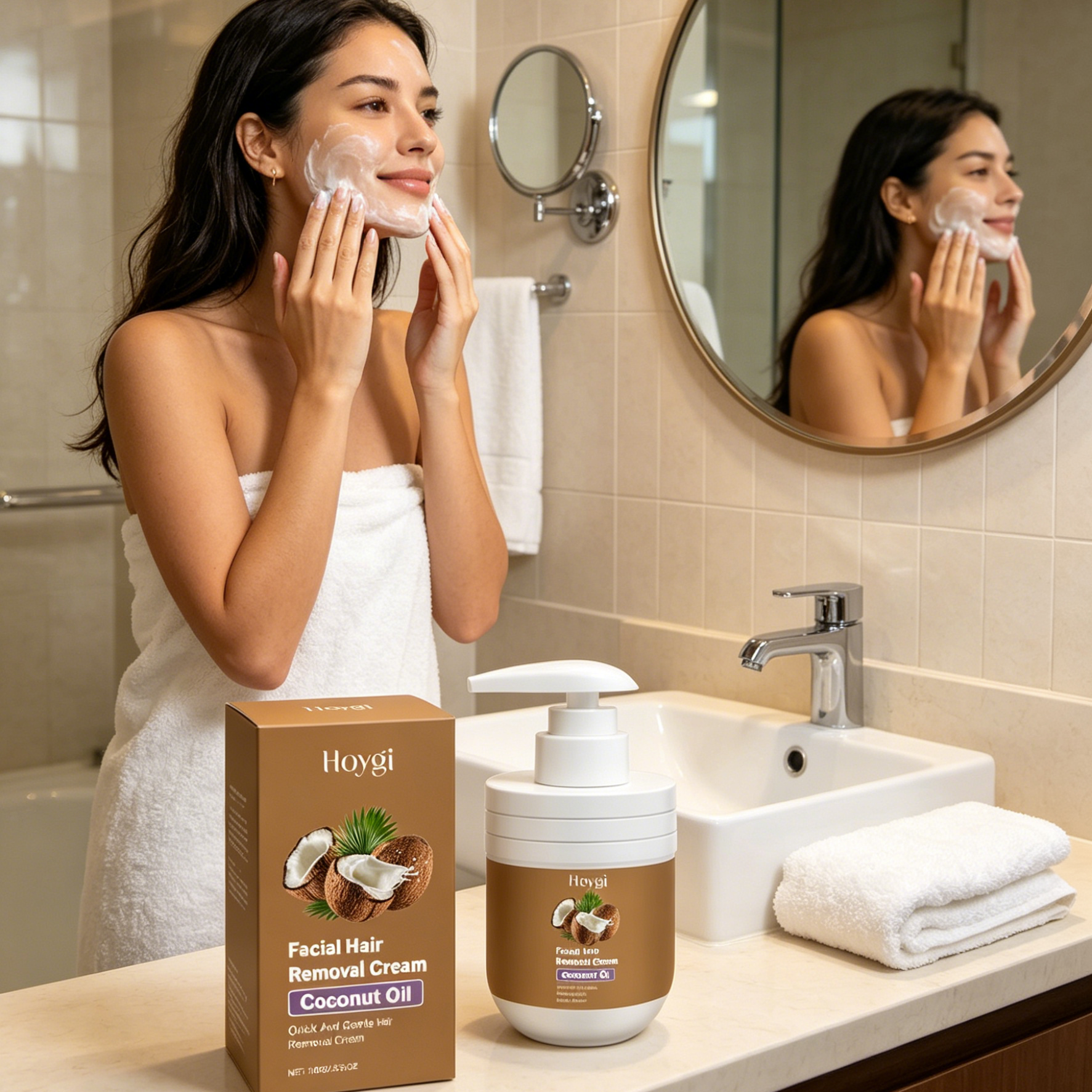 Hoygi Facial Hair Removal Crea - مراجعة Coconut Oil Refined وسعره