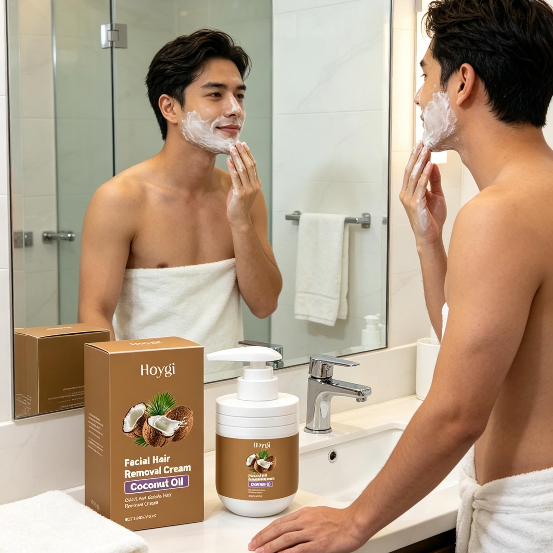 Hoygi Facial Hair Removal Crea - مراجعة Coconut Oil Refined وسعره