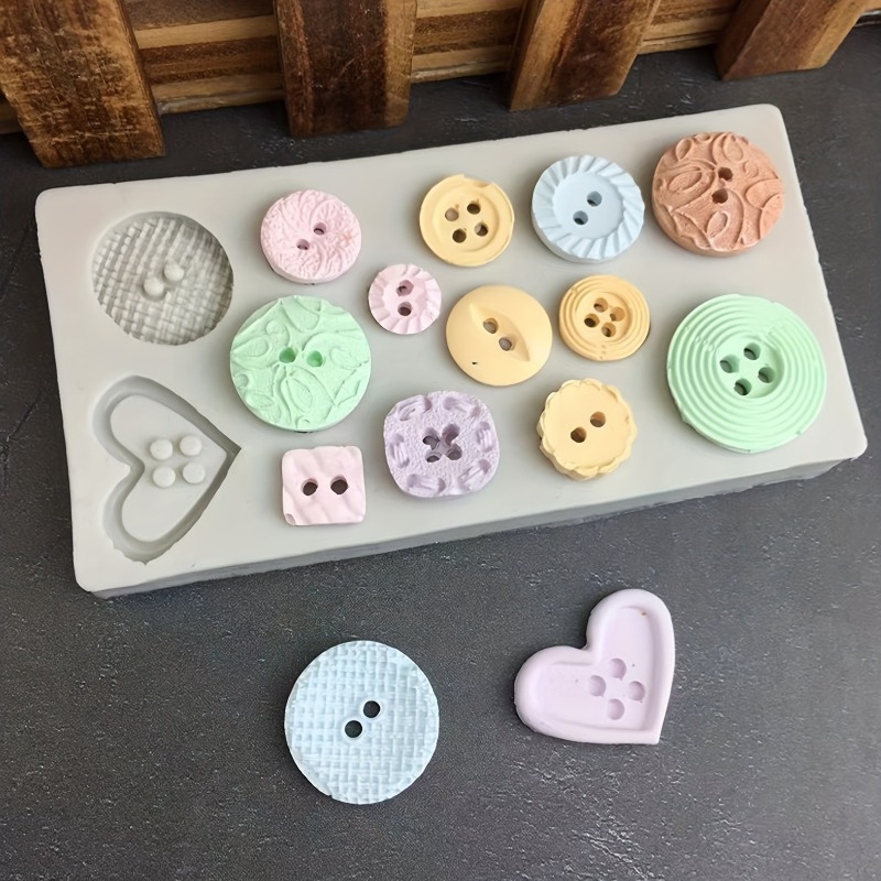 Buttons Shape Silicone Mold Si - مراجعة Soap Making Kit وسعره