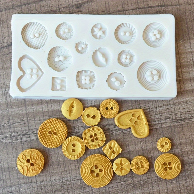 Buttons Shape Silicone Mold Si - مراجعة Soap Making Kit وسعره