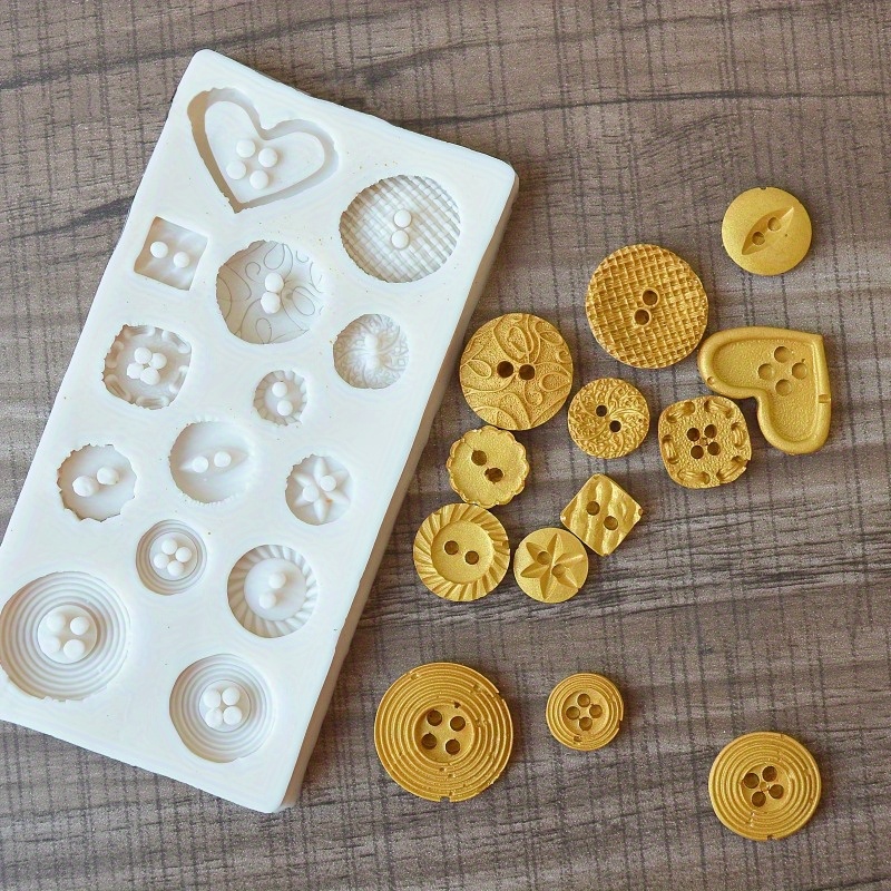 Buttons Shape Silicone Mold Si - مراجعة Soap Making Kit وسعره