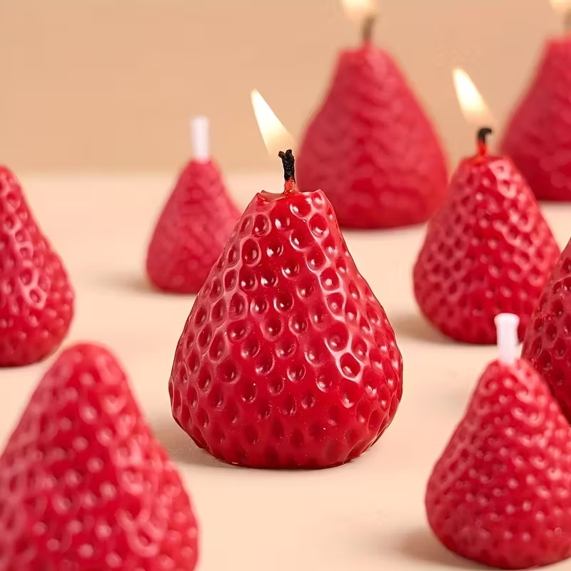 Strawberry Silicone Candle Mol - مراجعة Soap Making Kit وسعره