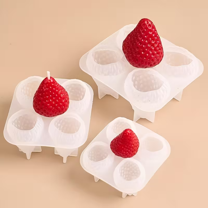 Strawberry Silicone Candle Mol - مراجعة Soap Making Kit وسعره