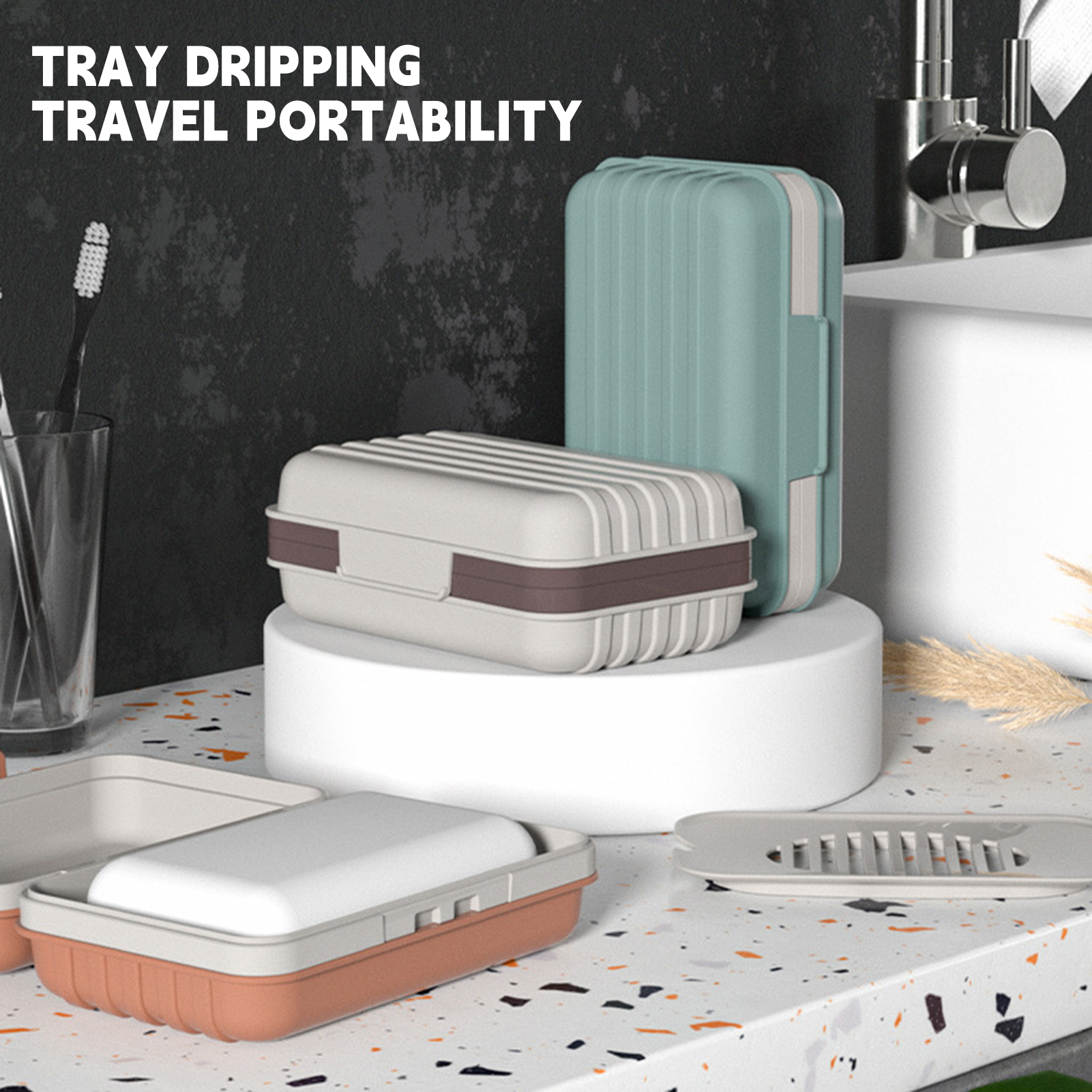 Shower Soap Case Tray With Dra - مراجعة Soap Making Box وسعره