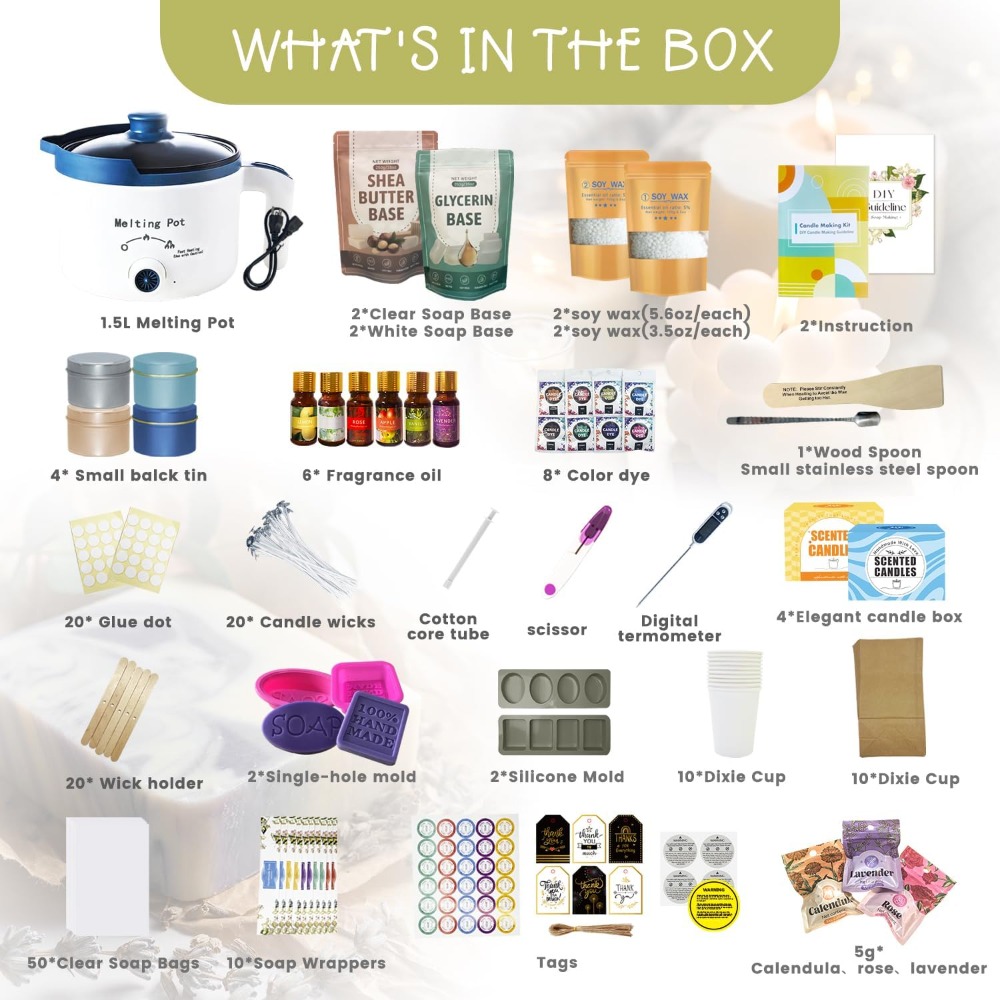 2-in-1 Candle & Soap Making Ki - مراجعة Soap Making Kit وسعره