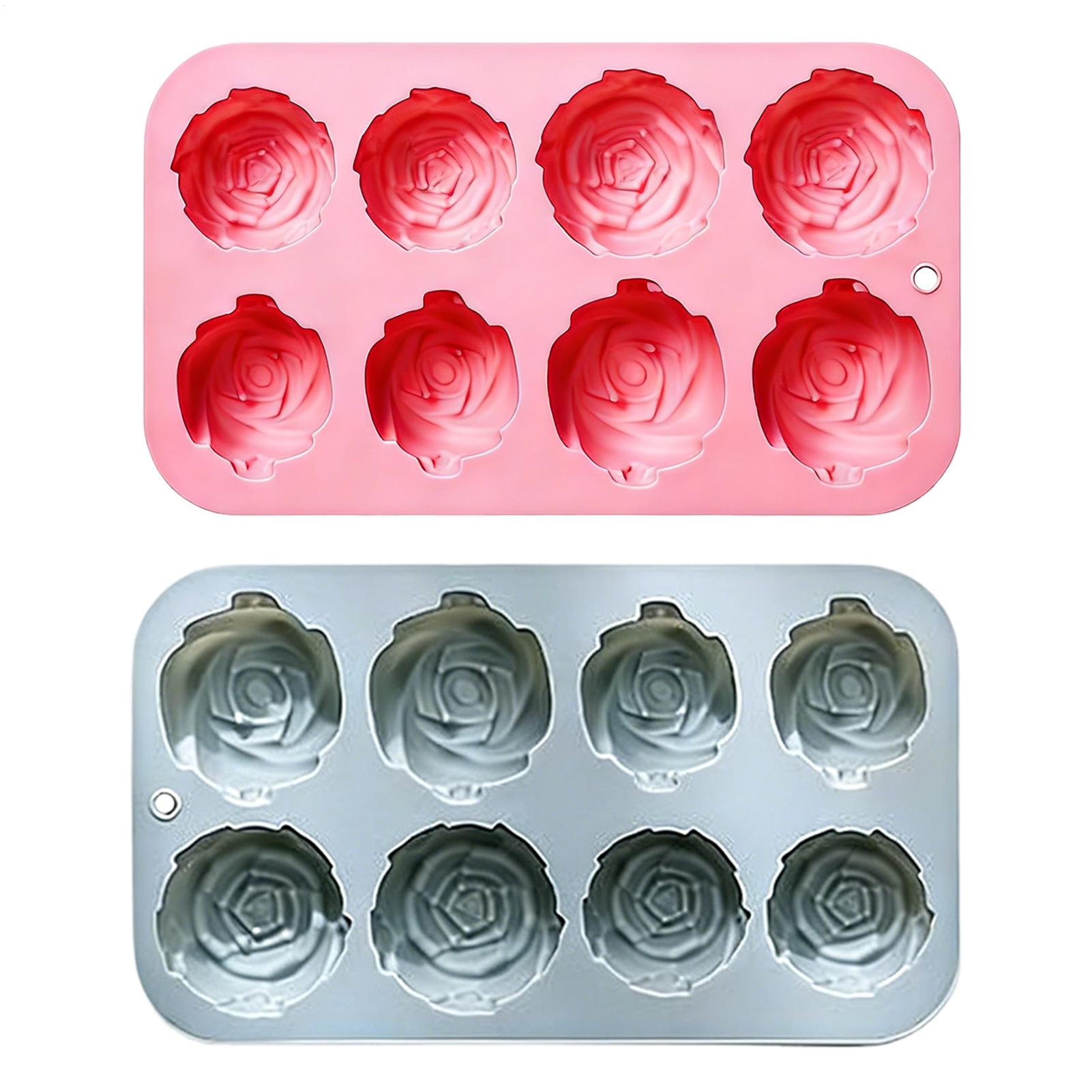 8 Holes Rose Flower Silicone M - مراجعة Soap Making Guide وسعره