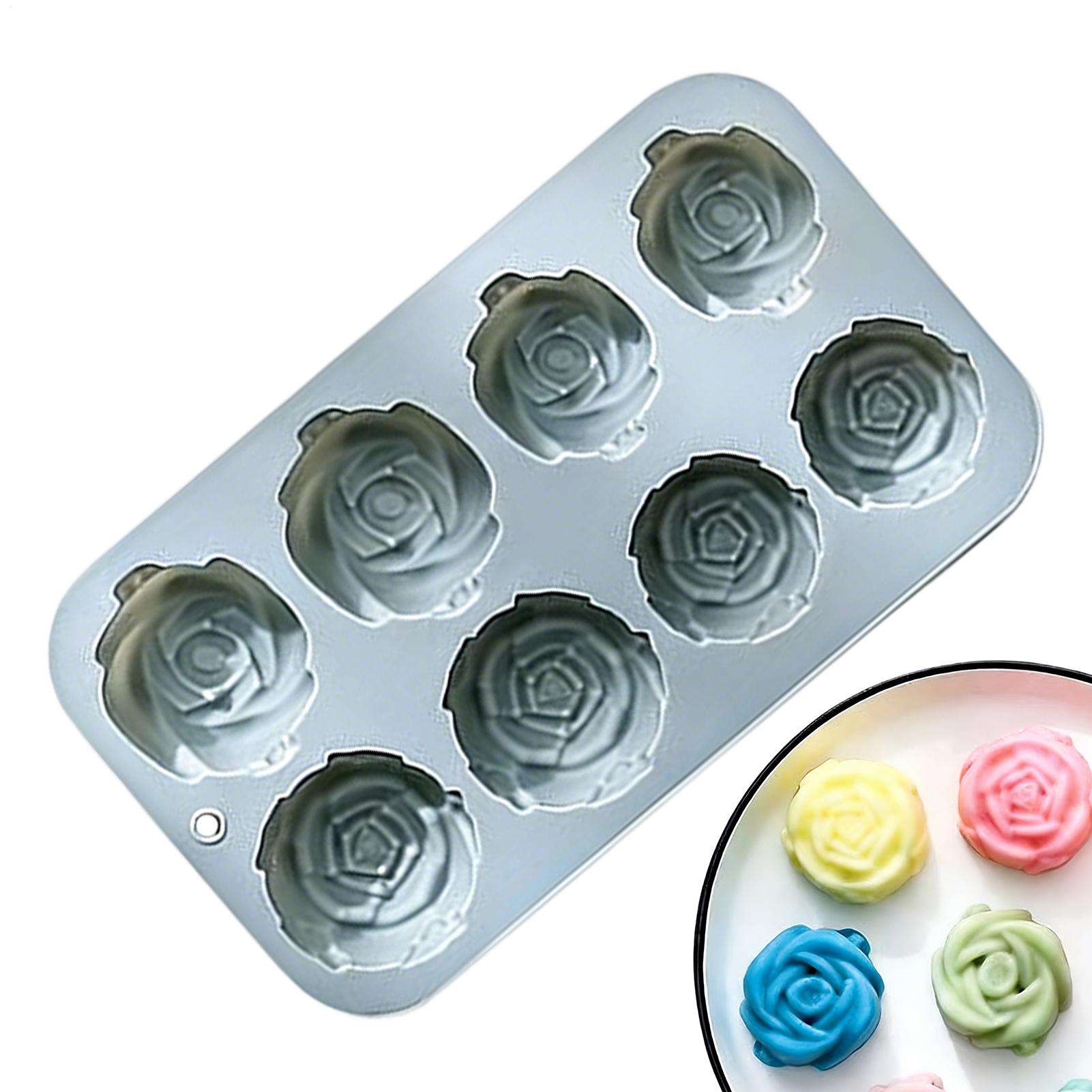 8 Holes Rose Flower Silicone M - مراجعة Soap Making Guide وسعره