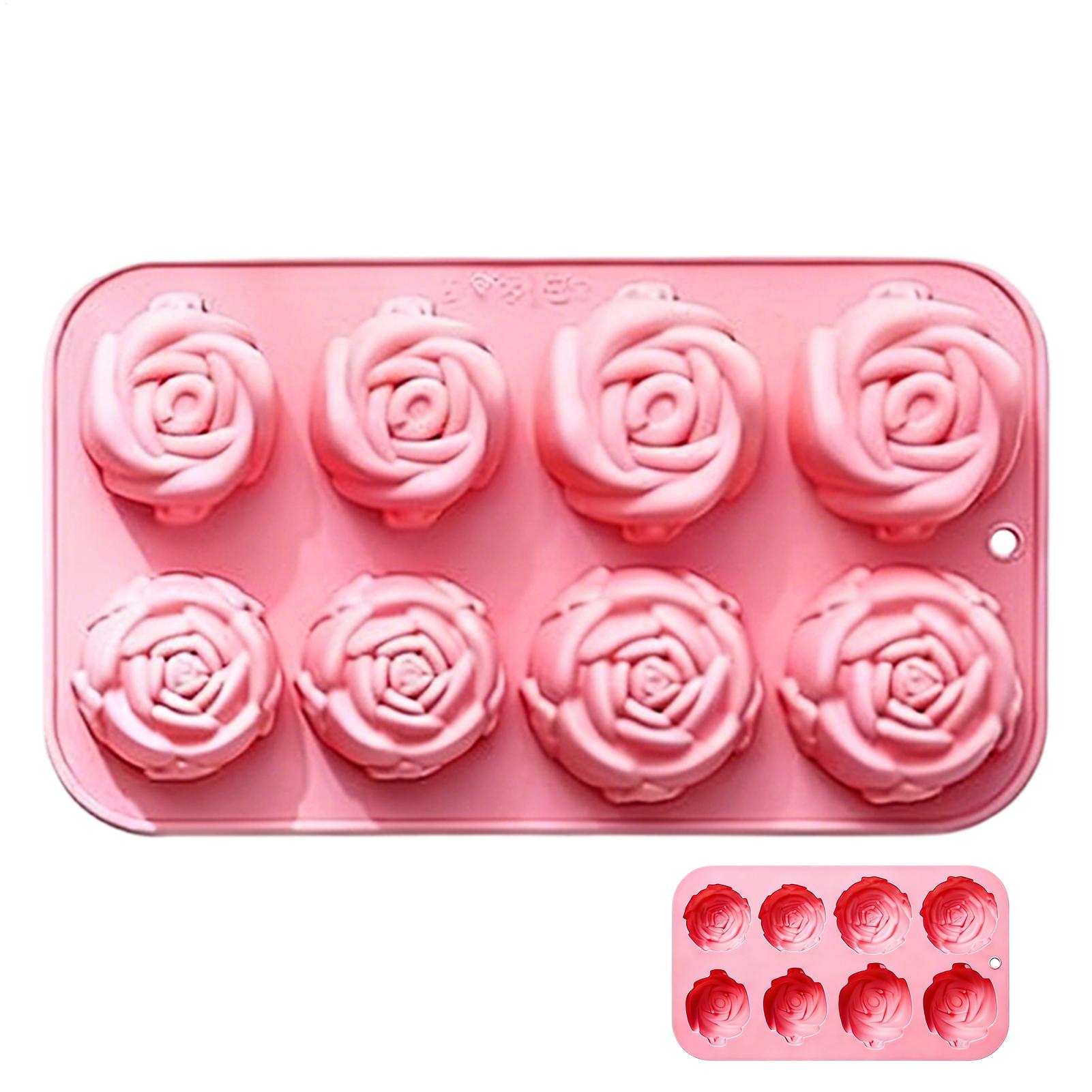 8 Holes Rose Flower Silicone M - مراجعة Soap Making Guide وسعره