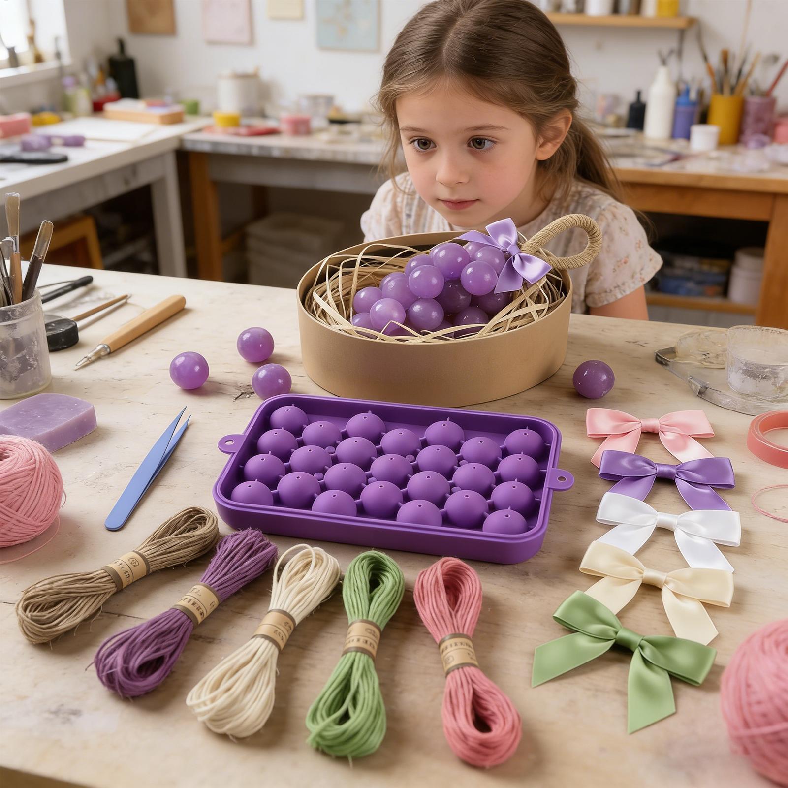 Grape Soap Mold Easy-Release F - مراجعة Soap Making Diy Kit وسعره