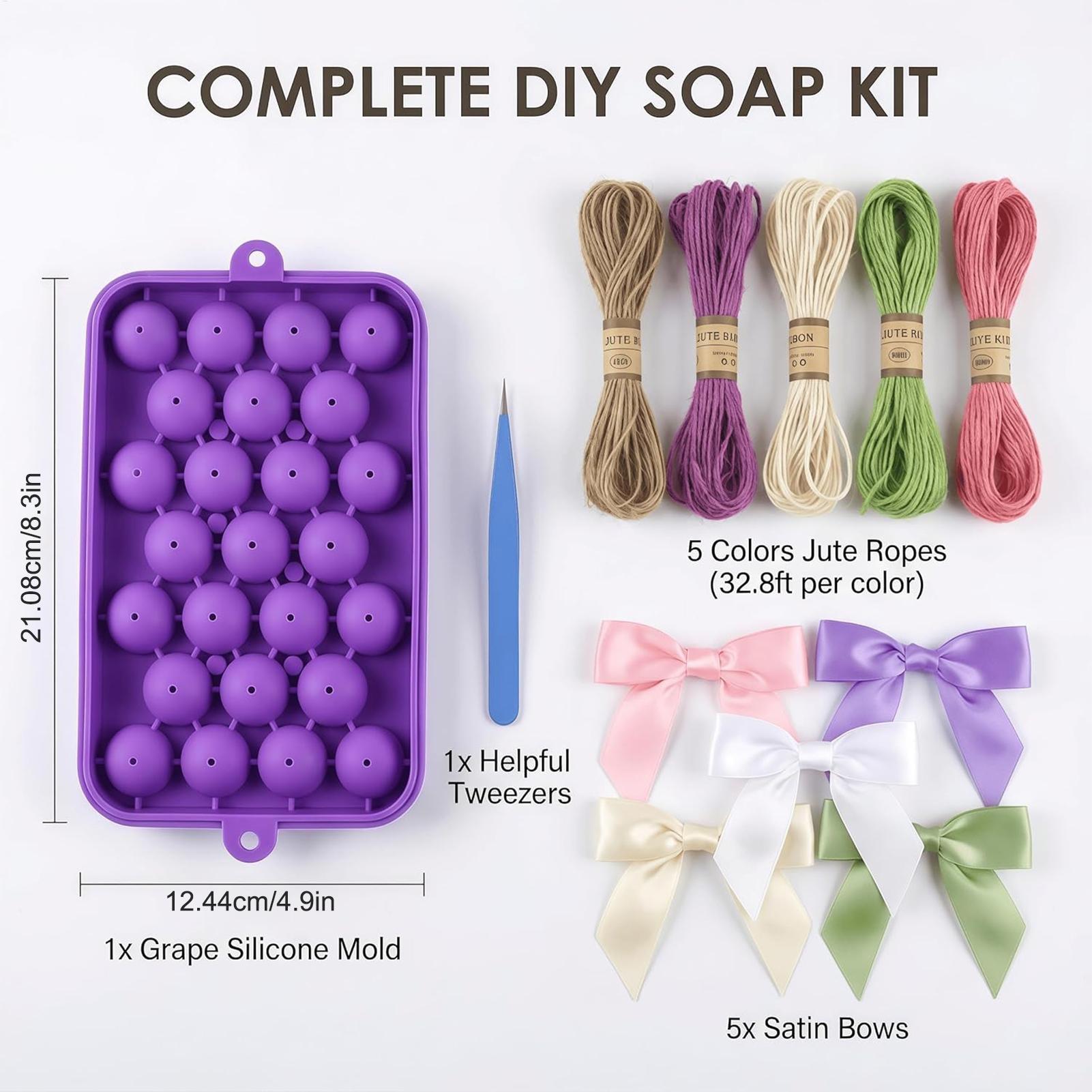 Grape Soap Mold Easy-Release F - مراجعة Soap Making Diy Kit وسعره