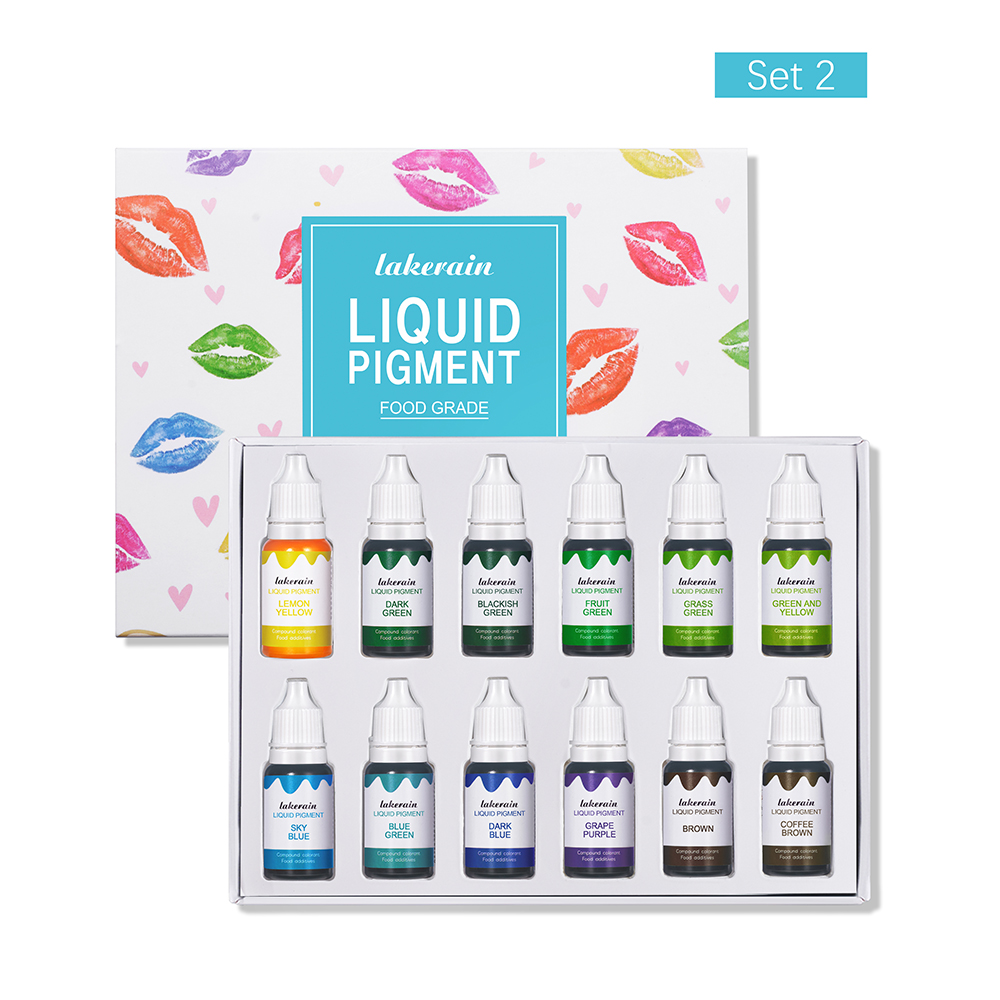 12pcs/Set DIY Liquid Pigment K - مراجعة Soap Making Using Soap Base وسعره