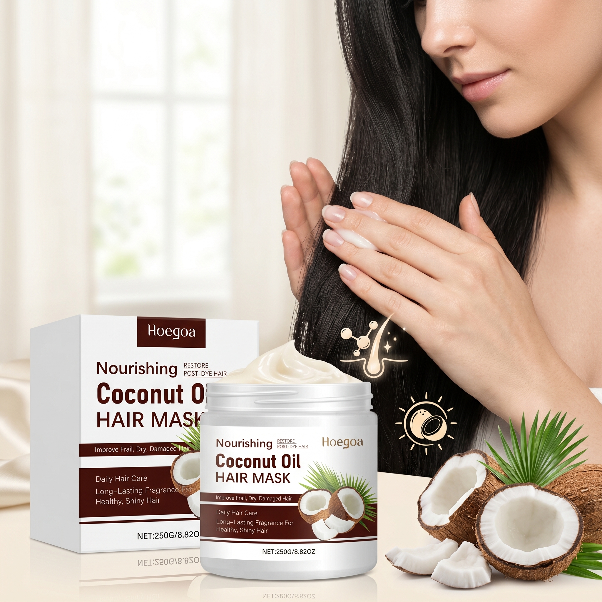 Coconut Oil Hair Mask Deep Moi - مراجعة Coconut Oil Refined وسعره