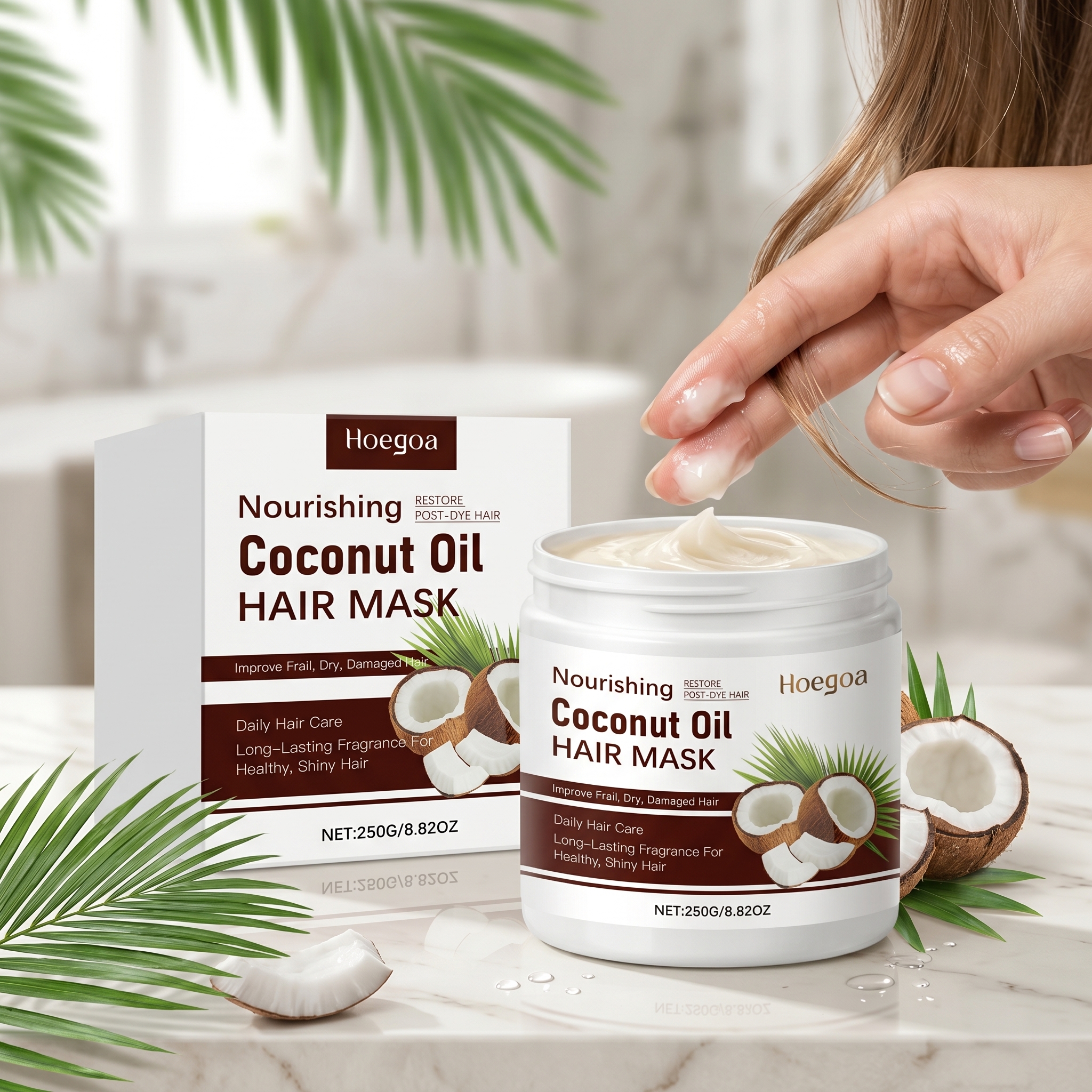 Coconut Oil Hair Mask Deep Moi - مراجعة Coconut Oil Refined وسعره