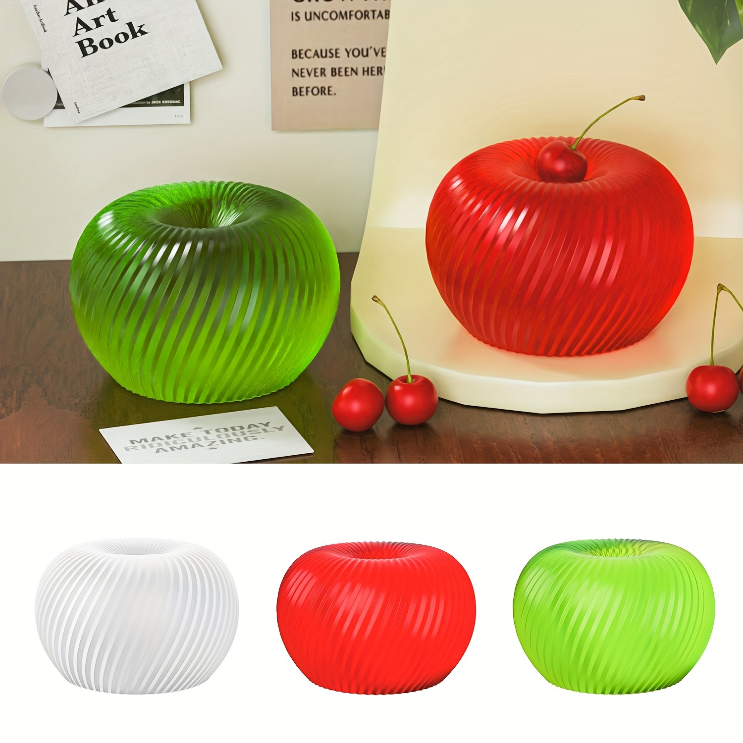 A trendy red apple silicone mo - مراجعة Soap Making Kit وسعره