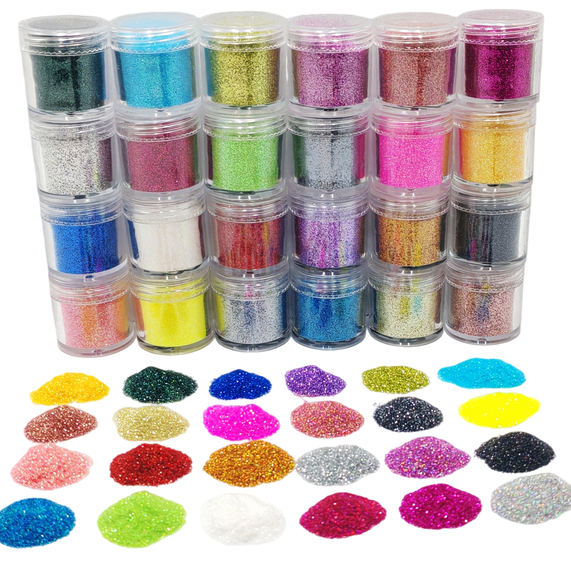 24-Color Cosmetic Iridescent H - مراجعة Soap Making Jar وسعره