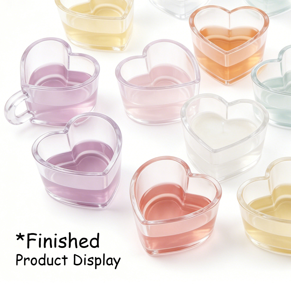 Heart Shaped Teacup Silicone M - مراجعة Soap Making Jar وسعره