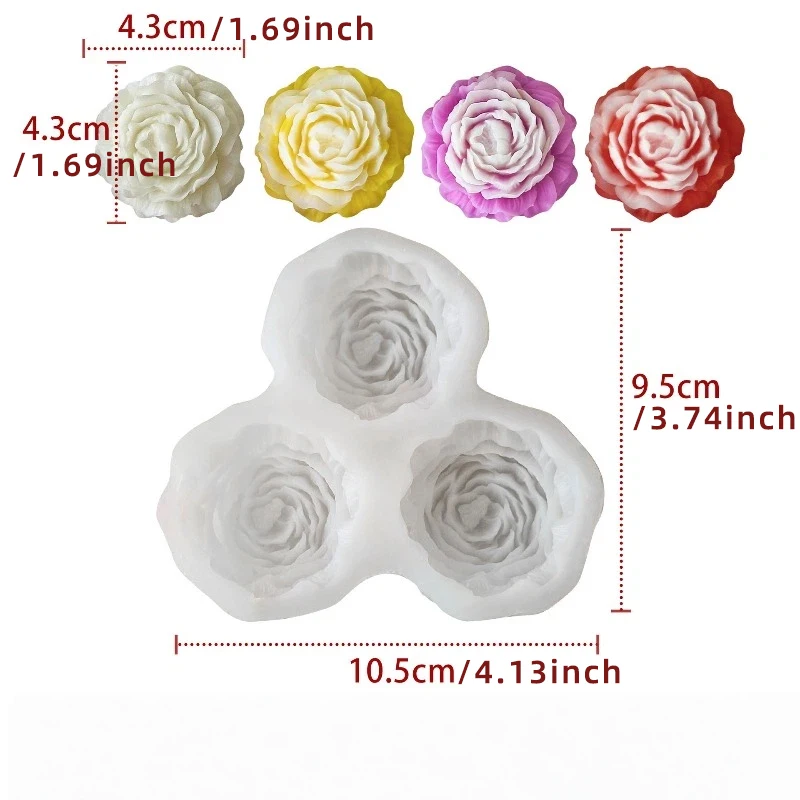 Peony Flower Candle Silicone M - مراجعة Soap Making Kit وسعره