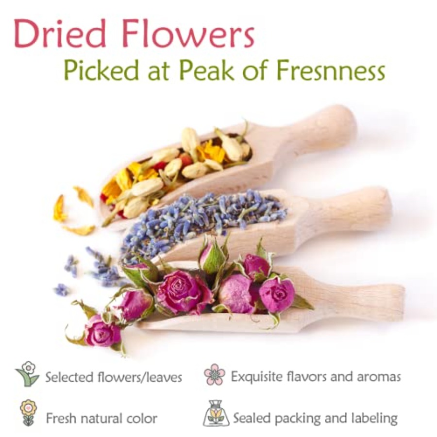[Latest] 21 Pack Dried Flowers - مراجعة Soap Making Kit وسعره